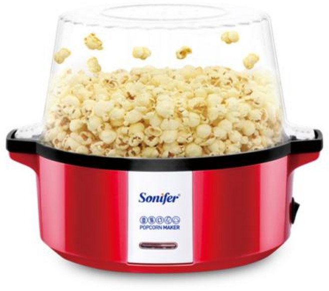 팝콘기계 메이커 소니퍼 가정용 건강한 뜨거운 공기 오일 프리 옥수수 키즈 홈 메이드 DIY 영화 스낵, 1) Popcorn Make  EU, 1) Popcorn Make  EU