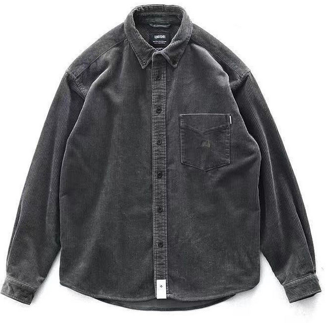 남성 간절기용 코듀로이 셔츠형 아우터 루즈핏 긴팔 남방 캐주얼 데일리 셔츠
