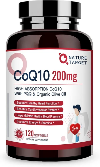 코큐텐 코엔자임 200mg 레시틴 PQQ 120정 4개월 미국산 고함량 CoenzymeQ1, 1개 - 쿠팡
