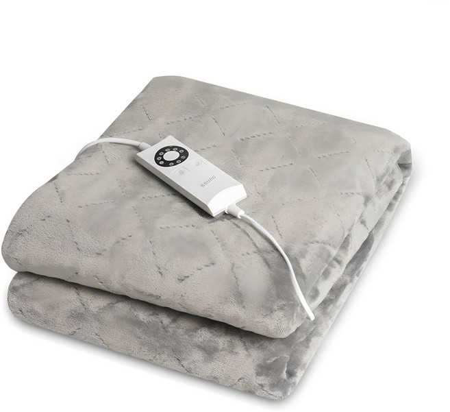 BRUNO 극세사 전기요 BEB-2219, 그레이, 싱글(100 x 180 cm)