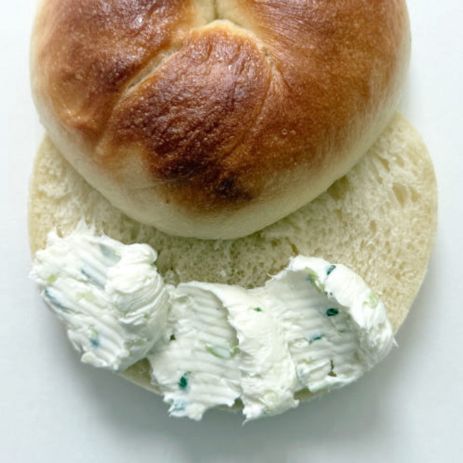 더기베이글 대파 크림치즈 발라먹는 잼 소스 양념, 1g, 1개