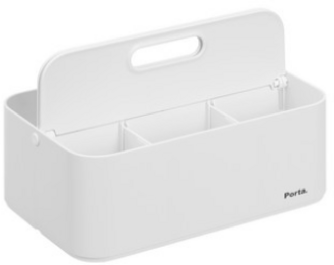 리템 포르타 폴드 수납박스, 화이트(불투명)