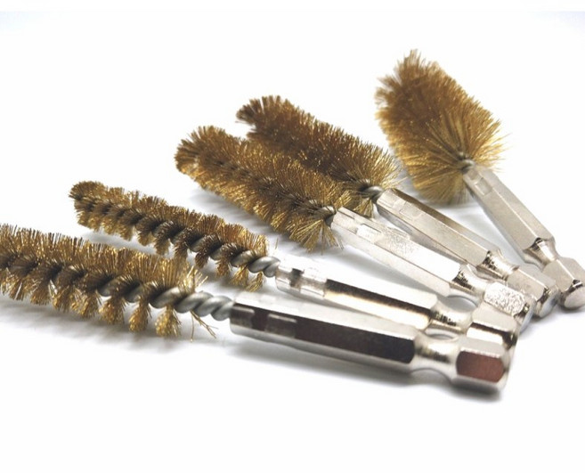 육각 브러쉬기리 신주 철브러시 기리 드릴용 연마 녹제거 10~25mm, 10mm, 1개