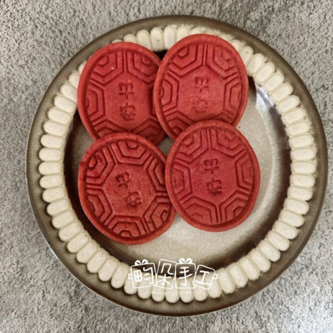 紅龜粿餅乾 12片禮盒 傳統點心 送禮佳選, 1個, 平安粿
