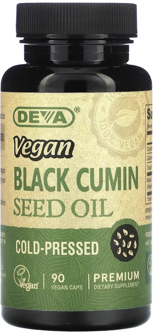 Deva 비건 블랙 커민 씨오일 500mg 베지 캡슐 90정, Deva비건블랙커민씨오일500mg베지캡슐90정, 1개 - 쿠팡