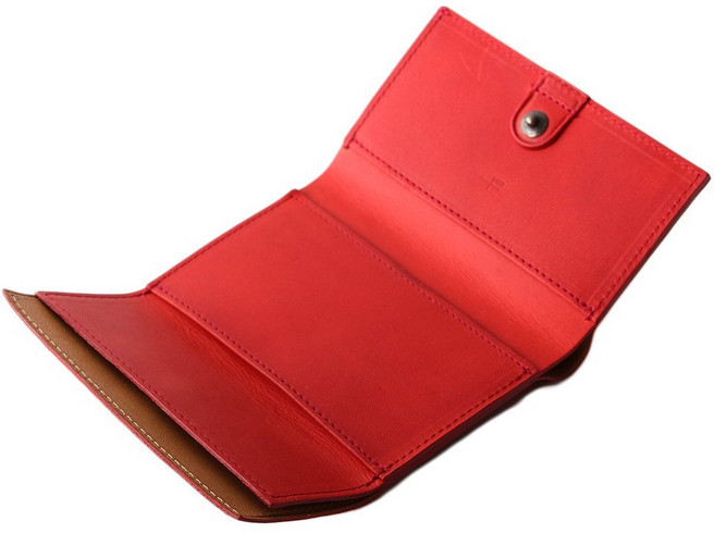 [m+] 엠피우 스트라초 스페리오레 straccio superiore 컴팩트 지갑 레드