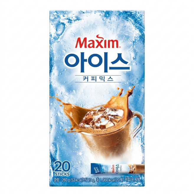 동서 맥심 아이스 커피믹스 종이컵용 20포 (13G*20입), 13g, 20개입, 2개