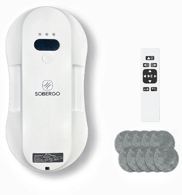 Sobergo 스마트 윈도우 로봇 청소기 3세대 6.2cm 울트라 슬림/5600PA 흡입/인터랙티브/한국형 어댑터 및 사, 01 예, 01 하얀색