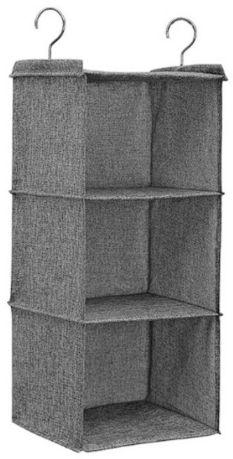 마켓감성 걸이식 수납함 3칸형, 그레이, 1개