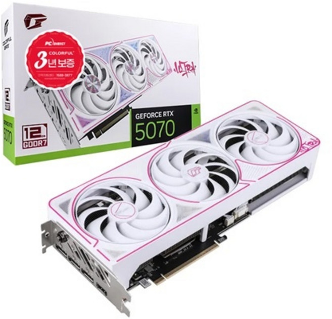 COLORFUL iGame 지포스 RTX 5070 ULTRA OC White D7 12GB 피씨디렉트