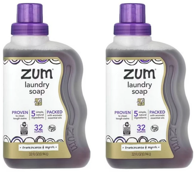 ZUM 줌 세탁세제 유향 앤 몰약, 2개, 940ml - 쿠팡