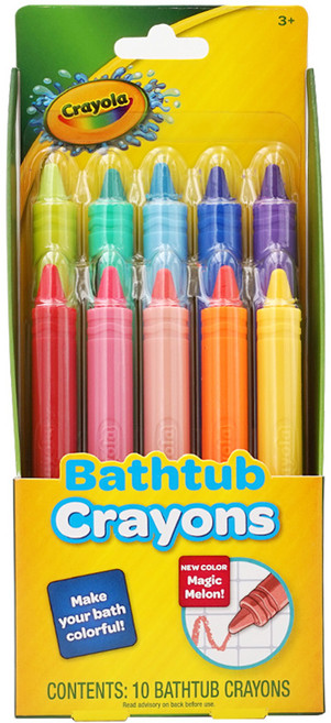 Crayola 유아 욕조 목욕 크레용 배스 10 컬러 1 세트, 1개, 10색