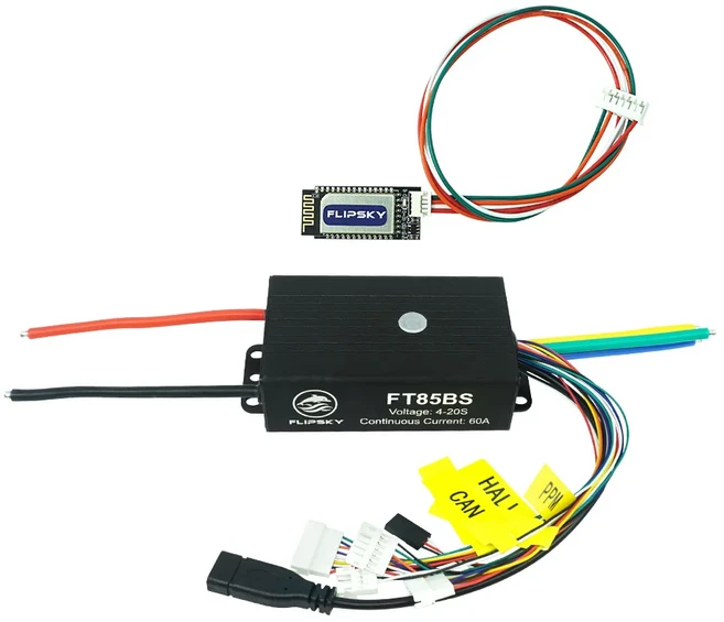 전기 스케이트 보드/스쿠터/Ebike 속도 컨트롤러/전기 오토바이 알루미늄 NON-VESC가있는 FLIPSKY FT85BS, 03 with buletooth