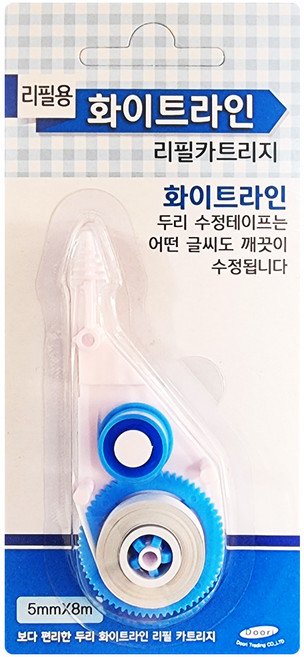 (대성문구) 두리 화이트라인 수정테이프 리필 5mm8m/440220