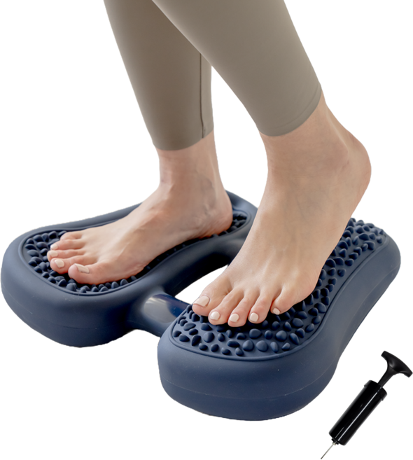 맥슬리 말랑 무소음 지압 스텝퍼 계단오르기 유산소 운동기구, 네이비