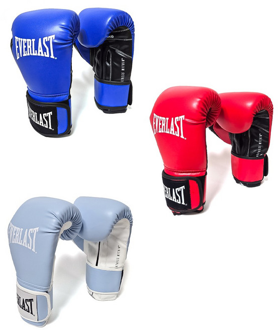 에버라스트 파워락 OG 복싱 권투 글러브 프리미엄 합성가죽 오리지널, 블루블랙, 1개