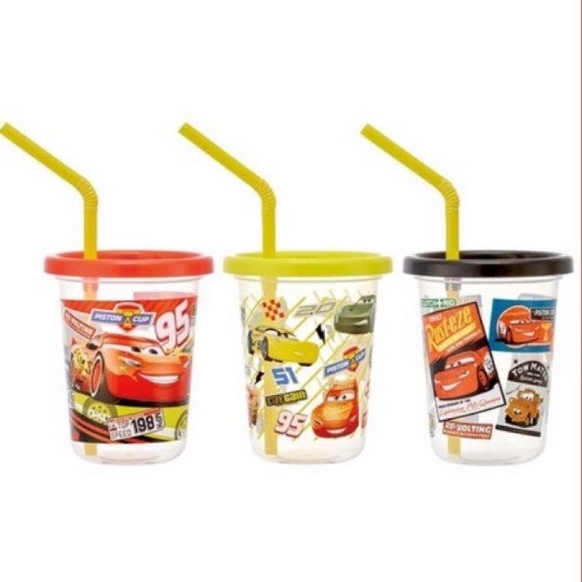 Skater 兒童吸管杯 角落生物/冰雪奇緣 3入組, 閃電麥坤(230ml),一組(3入), 1個