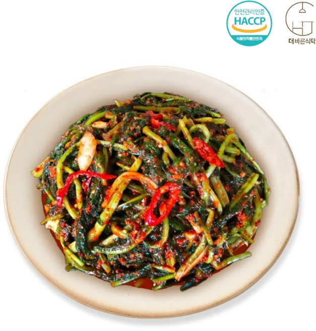 더바른식탁 열무김치 1kg 열무 국산 김치 국산 열무김치 오래오래 맛있는 열무김치, 1개