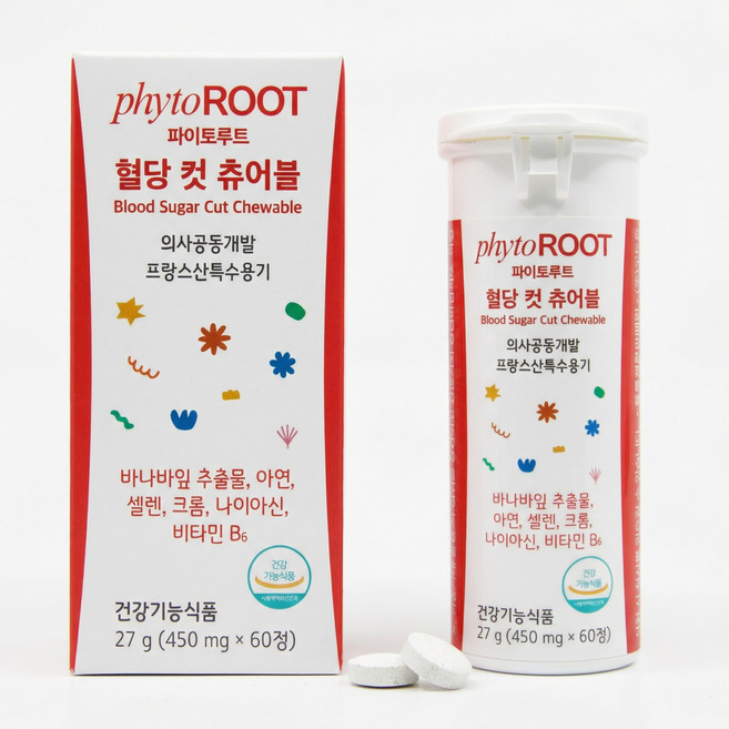 파이토루트 혈당 컷 츄어블 혈당관리, 1개, 60정