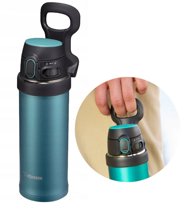 조지루시 스포츠 원터치 텀블러 SM-QAF48 보온보냉병, SM-QAF48GL(청록), 480ml, 1개