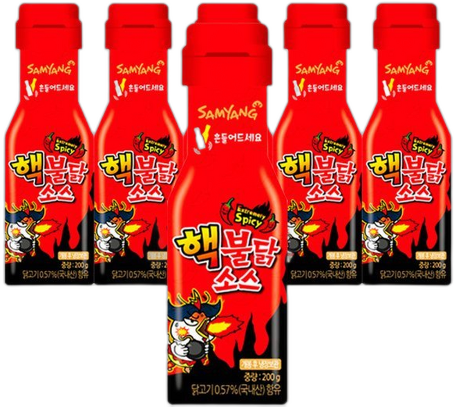 (삼양)삼양 핵불닭 소스, 6개, 200g