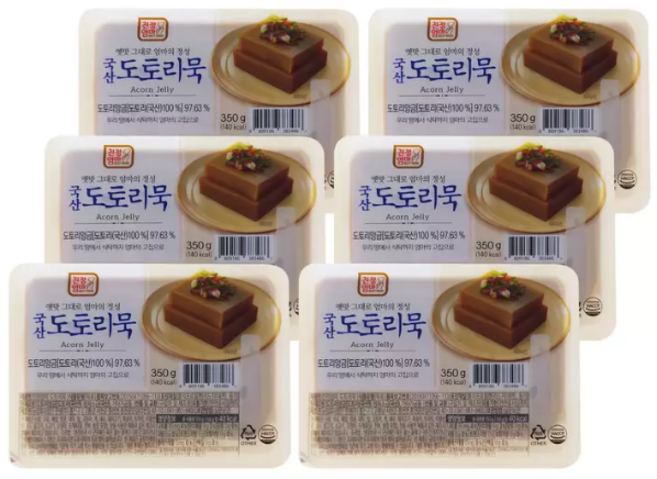 국산 도토리묵 350g 6개