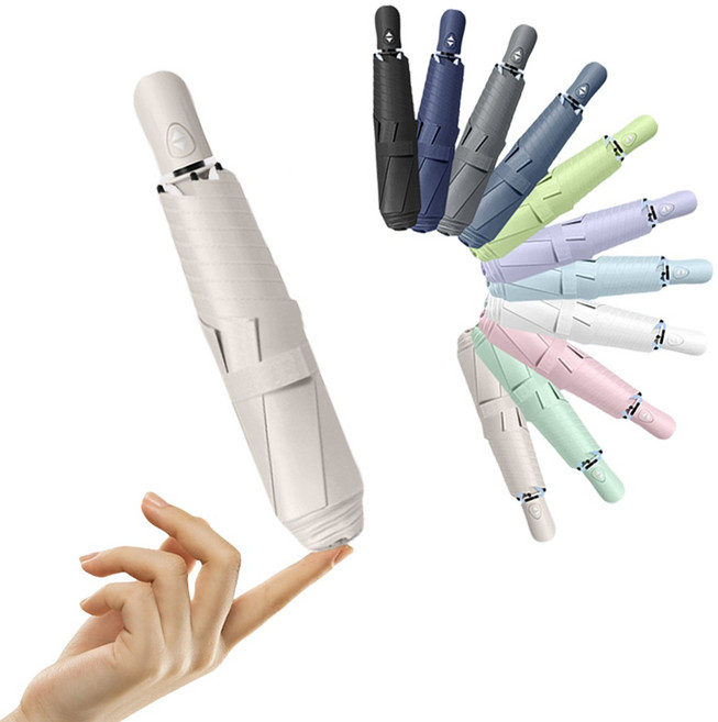 별의 바다 UV 99.9% 차단양 자외선차단 초경량 4세대 3단 접이식 미니 접이식 자동우산 양산 겸용 + 커버포함