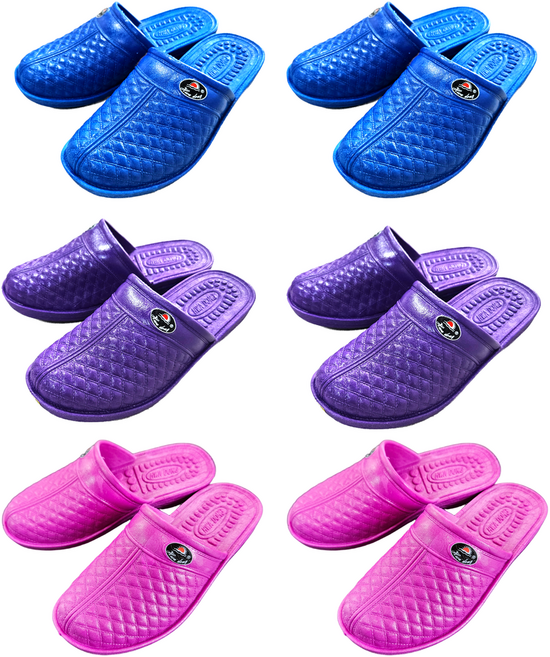 [오클로] [1+1] 국산 오리지널 미끄럼방지 다용도 여성 고무 슬리퍼