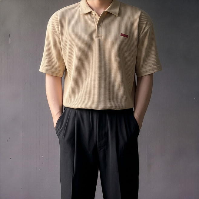 네로즈 남성 카라반팔티 빅사이즈 여름반팔티