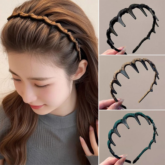 ZMBIRD 3종세트 빗살 머리띠 귀안아픈 헤어밴드 N498