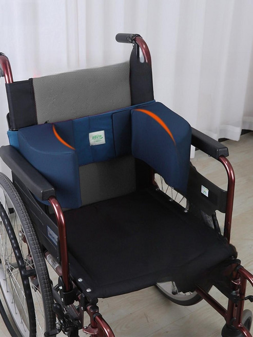 휠체어 보호 쿠션 허리 고정 스트랩 요양 침대 받침대 미끄럼방지 통기성 등받이