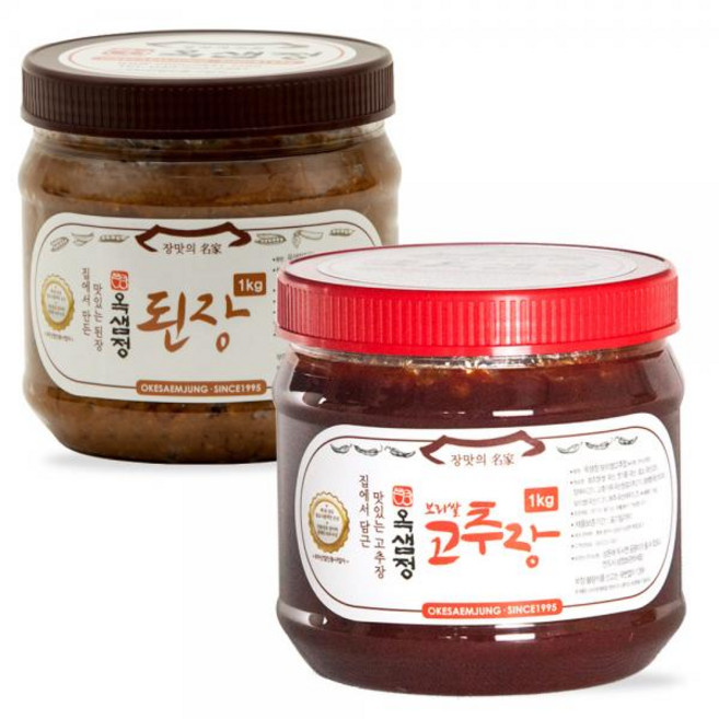 국산콩 100%로 만든 된장 1kg, 1개, 1g