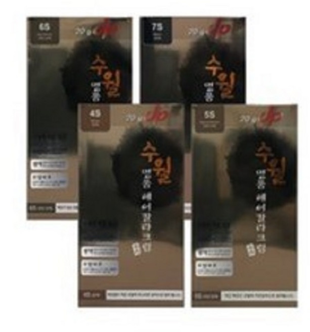 히솝 수월 명품 헤어 칼라크림 염색약, 5s, 4개