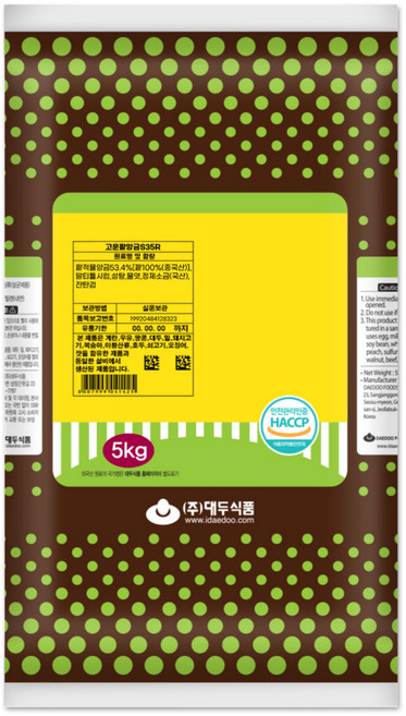 고운팥앙금S35R 호두과자용 대두식품, 2개, 5kg