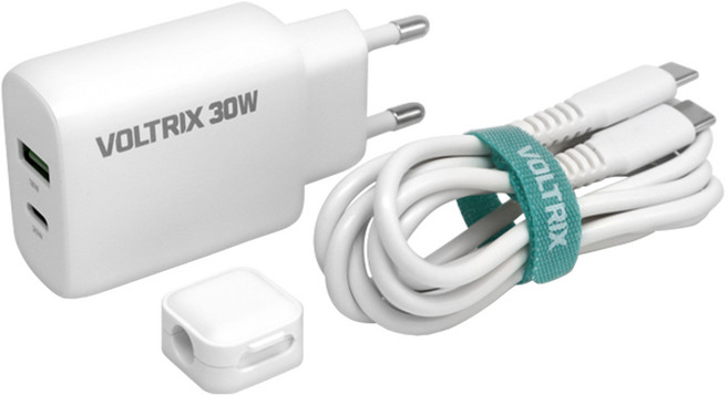 볼트릭스 30W / 65W 충전기 + C타입케이블 + 마그네틱 케이블 홀더 아이폰 갤럭시 충전기, 30W충전기, 1개