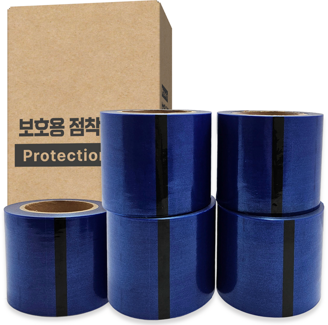 포장용 청랩 스크래치 방지 폭100mm 5롤, 1개