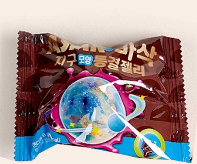 바삭 동결 건조 ASMR 지구 젤리, 8g, 1개