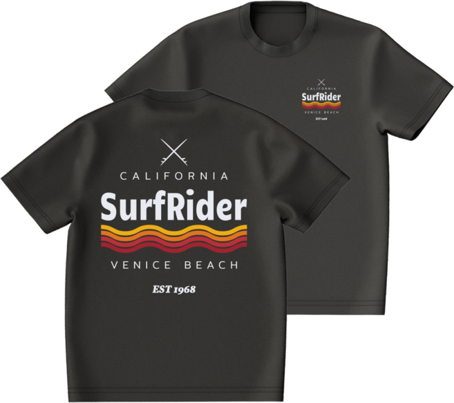 오버핏 반팔 래쉬가드 서퍼라이더1968