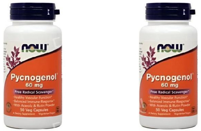 2개 나우푸드 PYCNOGENOL 피크노제놀 피크노제놀60 60mg 50정