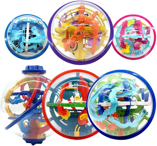 니드템 레벨구 3D입체퍼즐 어린이장난감 단체선물 구슬 입체 미로 퍼즐 큐브 빅사이즈 집중력게임 아슬아슬 공간감각, 2.화산탐험 110레벨, 1개