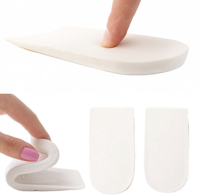 편한발닷컴 반깔창 라텍스 쿠션 뒤꿈치깔창 (양면테이프 포함) 두께 약8mm, 1개