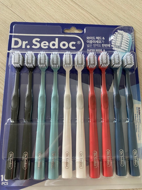 [슈퍼적립] 닥터세닥 슈퍼 와이드 칫솔 10개입X3개 / 광폭헤드