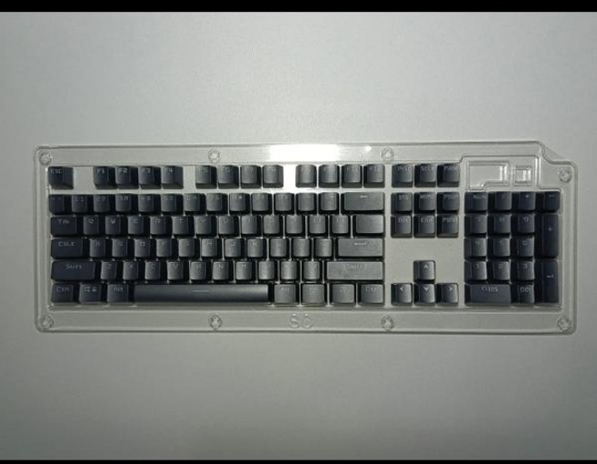 K70 K65 K68 K63 K95 K100용 Corsair PBT 투명 키캡, [03] black, 1개