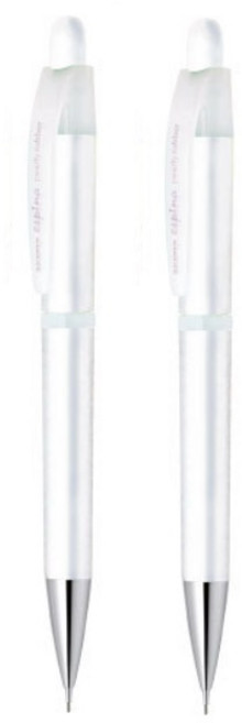 제브라 에스피나 300 0.5 샤프 2개 러버그립 MA3 비비드 COLOR, 화이트+화이트