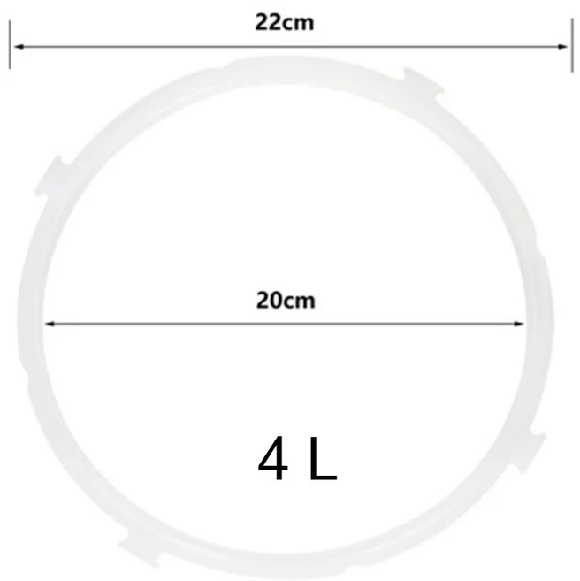 실용적인 교체 실리콘 가스켓 부품 씰링 주방 전기 압력 밥솥 도구 #252769 4L 5-6L, [01] 4L, 1개