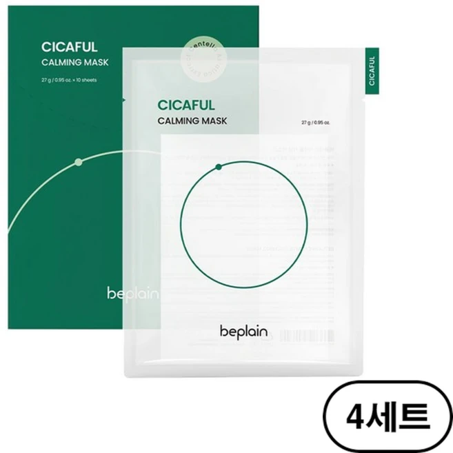 비플레인 시카풀 카밍 마스크 27g, 10개입, 4세트 - 쿠팡