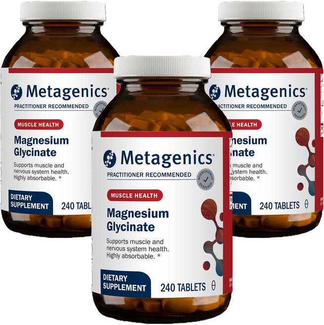 메타제닉스 마그네슘 글리시네이트 타블렛, 3개, 240정