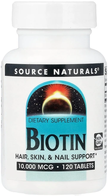 Source Naturals 소스내추럴스 바이오틴 10 000mcg 120 태블릿 건강유지 영양제, 1개, 120정 - 쿠팡
