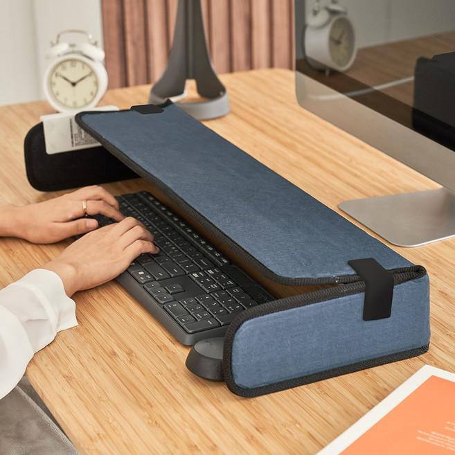 스쿱 히팅패드 손난로 키보드난로 파티션히터 전기 난방기 미니난로 탁상난로, 데스크패드 딥블루