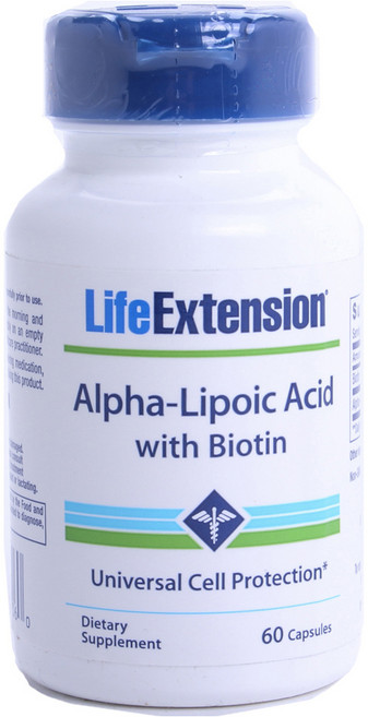 LIFE EXTENSION 硫辛酸維生素膠囊, 60顆, 1罐